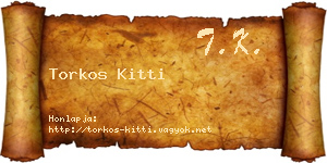 Torkos Kitti névjegykártya